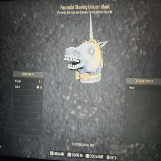 Glowing Unicorn Mask