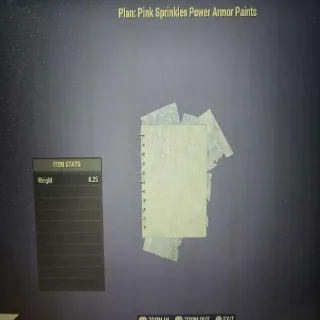 Pink Sprinkles Power Armor Paint Plan