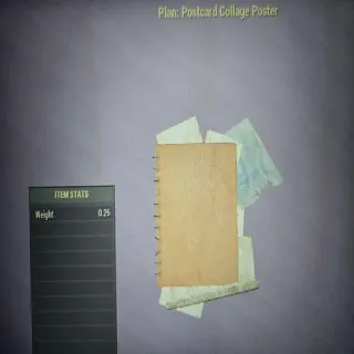 Postcard Collage Poster Plan