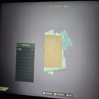 Suitcase - Black Plan