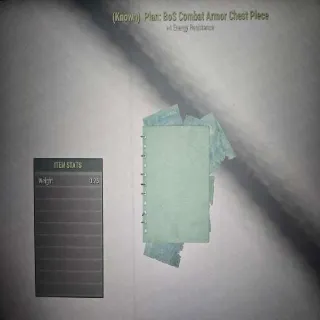 BoS Combat Armor Chest Piece Plan