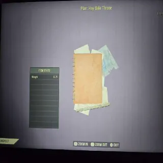 Hay Bale Throne Plan