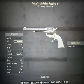 Fancy Single Action Revolver