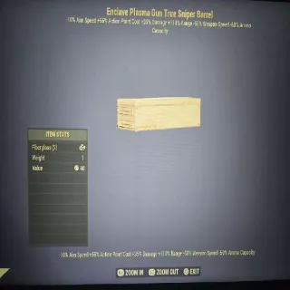 Enclave Plasma Gun True Sniper Barrel Mod