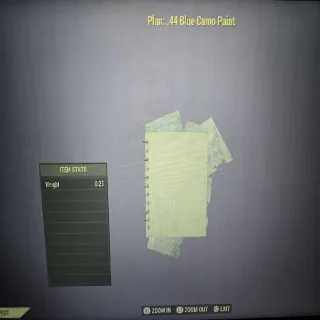 .44 Blue Camo Paint Plan