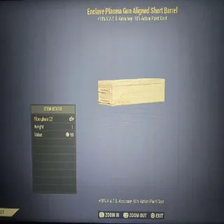 Enclave Plasma Gun Aligned Short Barrel