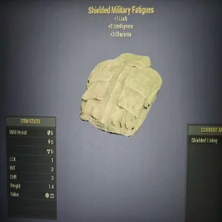Shielded Military Fatigued