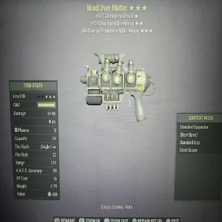 Mind Over Matter Weapon