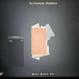 Flowering Box - Rhododendron Plan