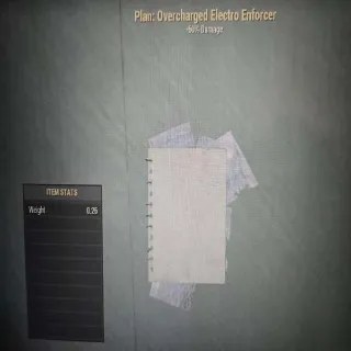 Overcharged Electro Enforcer Plan