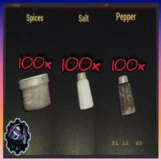 100 Spices,Salt,Pepper