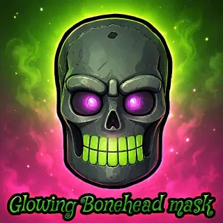 Glowing Bone Head Mask
