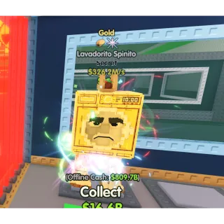 Gold Lavadorito Spinito $326.2m/s