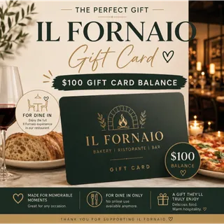 $100.00 USD IL FORNAIO
