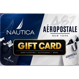 Nautica / Aeropostale $106.72 E-Gift Card | Digital Delivery