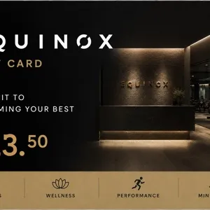 Equinox Gift Card – $23.50 Value – Fast Delivery 
