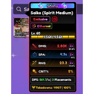SHINY Saiko/SHINY Seiko Ayase (Spirit Medium) | Anime Vanguards 