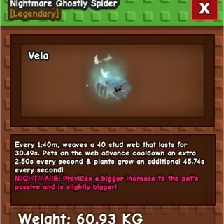 60kg Ghostly Spider