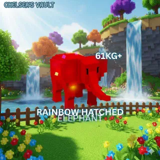 61KG+ RAINBOW HATCHED / RBH ELEPHANT [NO TOY NEEDED]