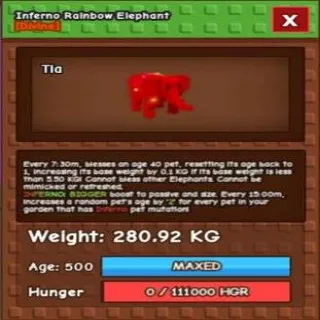 Huge RBH Elephant - Grow A Garden