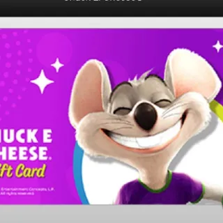 $50,00 Chuck e cheese