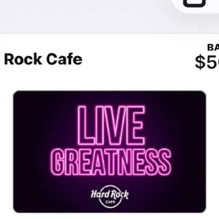 $50,00 Hard Rock Cafe