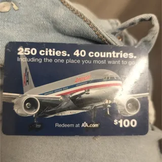 $100.00 American airline