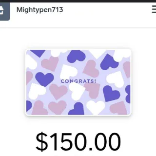 $150,00 Mightypen713