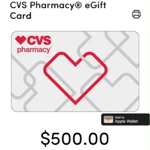 $500.00 CVS 