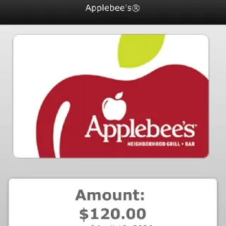 $120,00 Applebee's