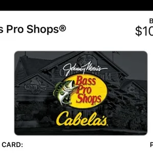 $100.00 Bass pro