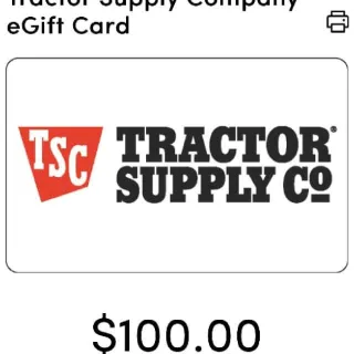 $100,00 Tractor supply