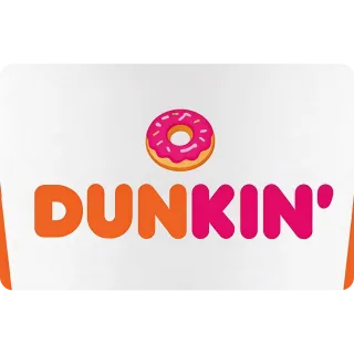 $25,00 Dunkin'