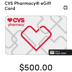 $500.00 cvs 