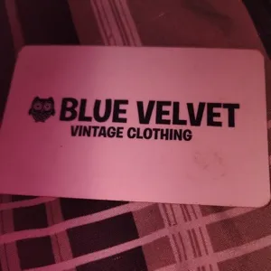 $50.00 Blue velvet