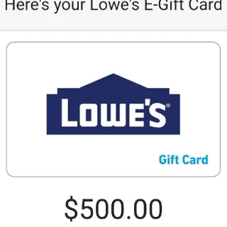 $500,00 Lowes