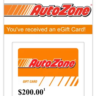 $200 Autozone 
