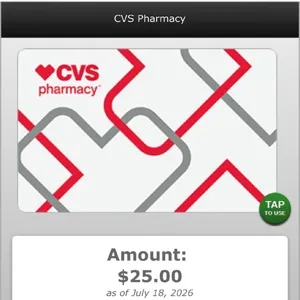 $25.00 CVS 