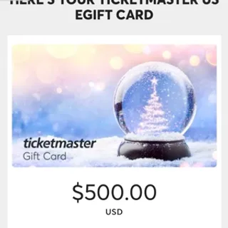 $500,00 Ticket master 
