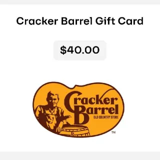 $40,00 Cracker Barrel