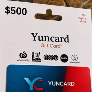 500,00 Yuncard 