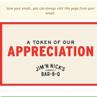 $50,00 Jim ’N Nick’s Bbq 