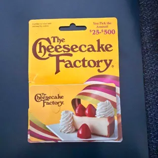 $50,00 The Cheesecake Factory