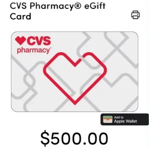 $500.00 CVS 