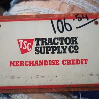 $106,00 Tractor Supply 