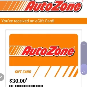 $30.00 AutoZone 