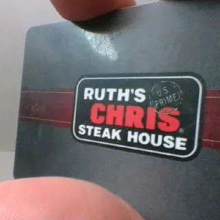 $100,00 Ruth Chris steakhouse