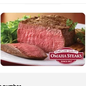 $50.00 Omaha Steaks 