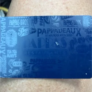 $75.00 Pappas Restaurants