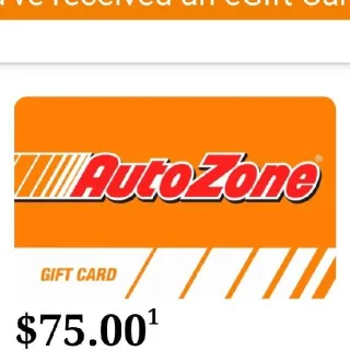 $75,00 Autozone